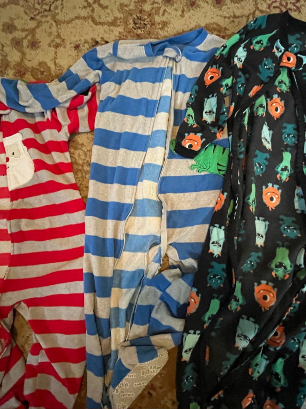 Carter's Child of Mine & Just One You Boys Fleece Pajamas Lot Size 5T (3-Pack)